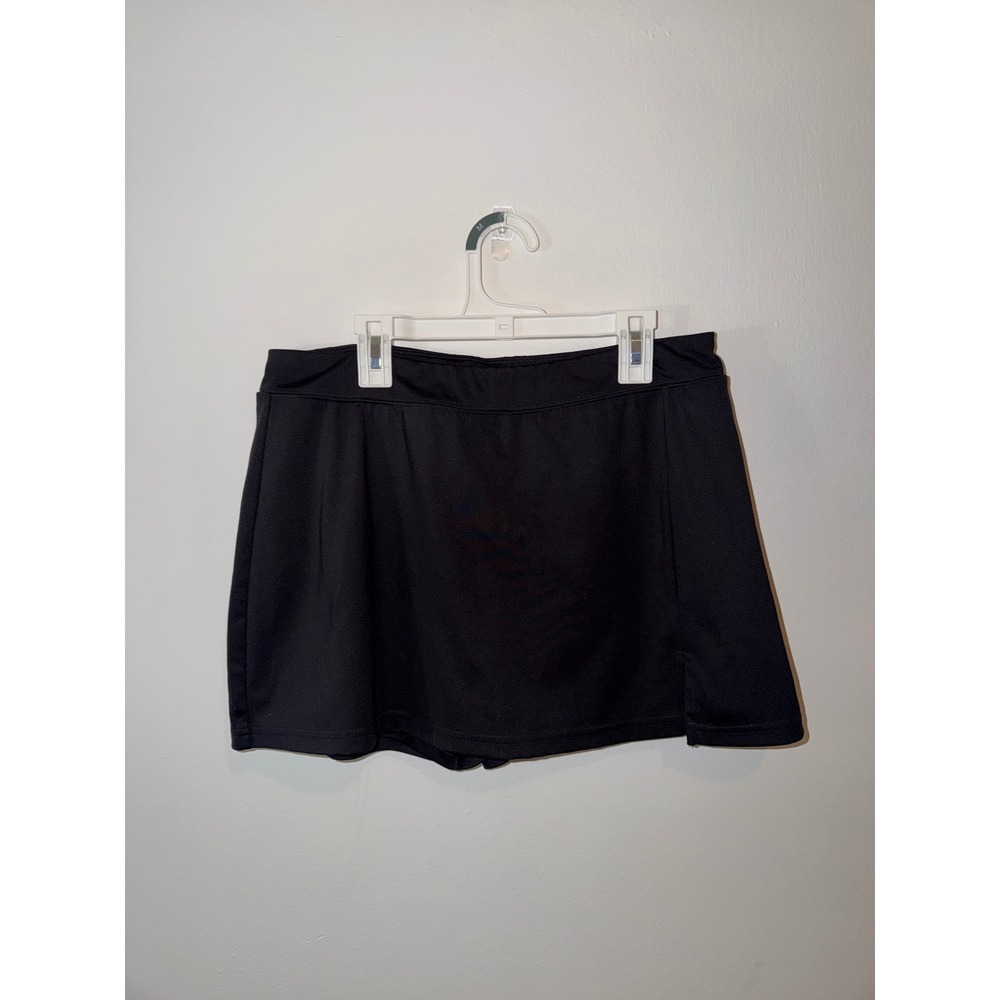 Aeropostale Womens Black Active Skort Athletic Tennis Golf Skirt Size Large